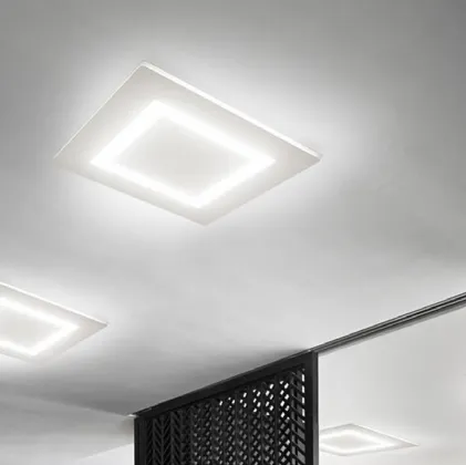 Lampada a soffitto Flat di Panzeri