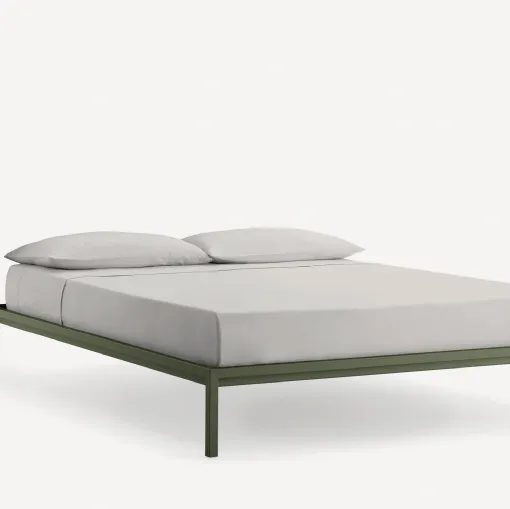 Letto Frame Sommier Moss in metallo di Fantin