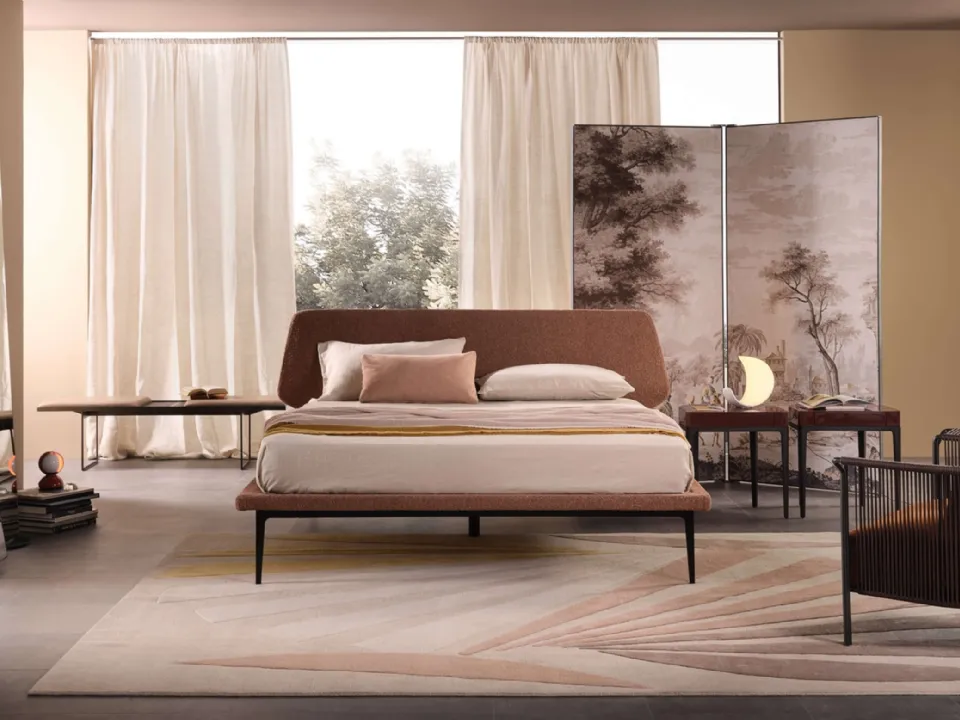 Letto matrimoniale di design Dream View di Lema