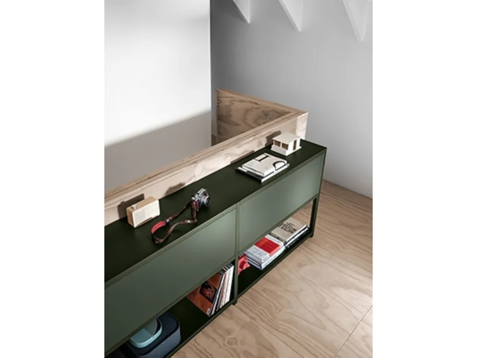 Libreria componibile Frame Forest Green di Fantin