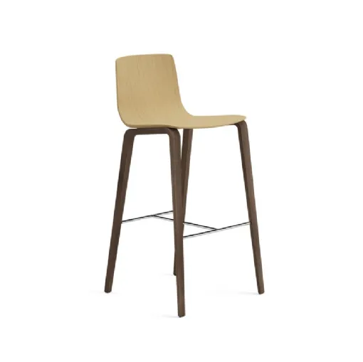 Sgabello in legno Aava Stool di Arper